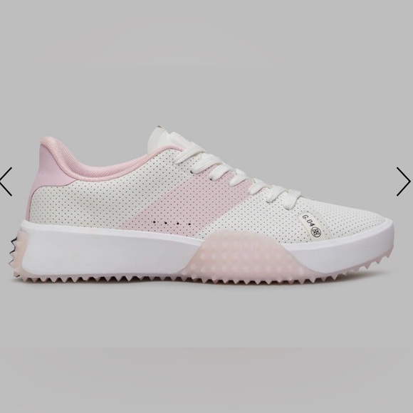 G/Fore G.112 women’s Perforated Saddle Stripe Golf Shoes-Snow/Blush-Size 7.5⛳️🔥 - Picture 2 of 8